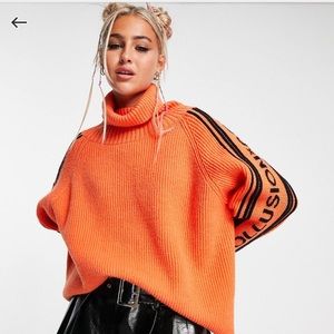 Asos bright orange sweater